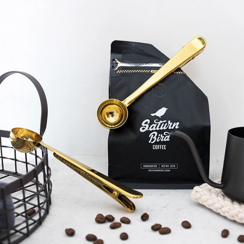 Barista Coffee Spoon Electric Copper & Gold